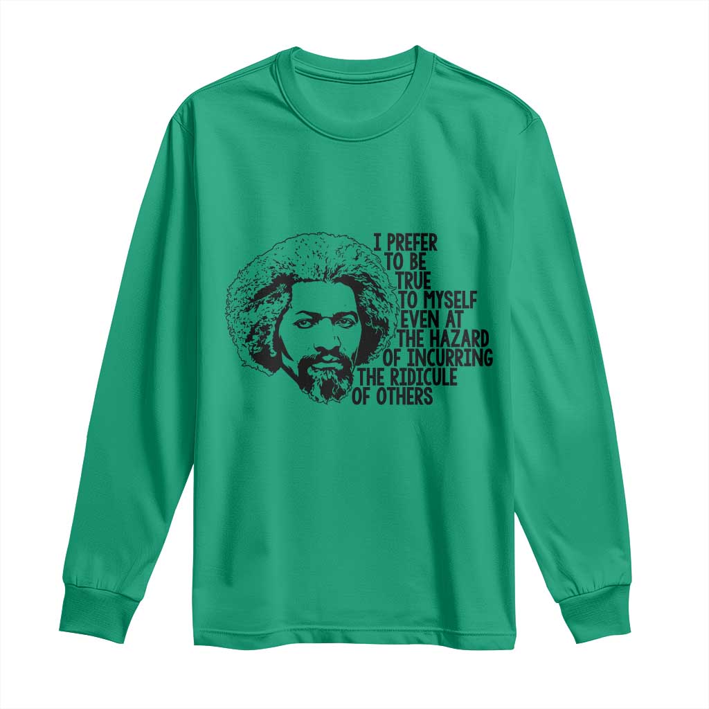 Frederick Douglass Pride Quote Long Sleeve Shirt - Wonder Print Shop