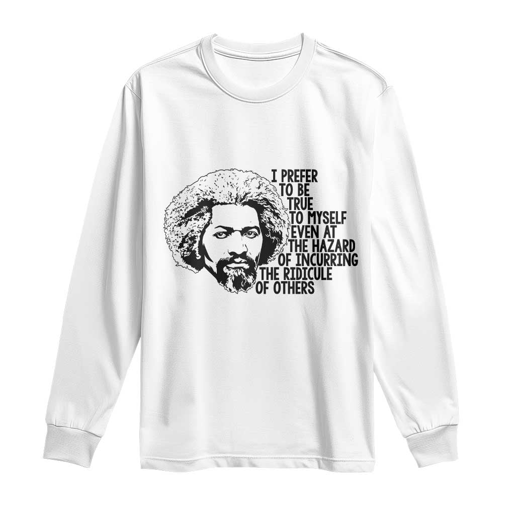 Frederick Douglass Pride Quote Long Sleeve Shirt - Wonder Print Shop
