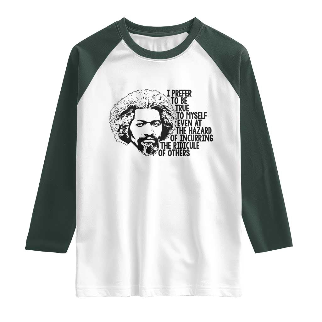 Frederick Douglass Pride Quote Raglan Shirt - Wonder Print Shop
