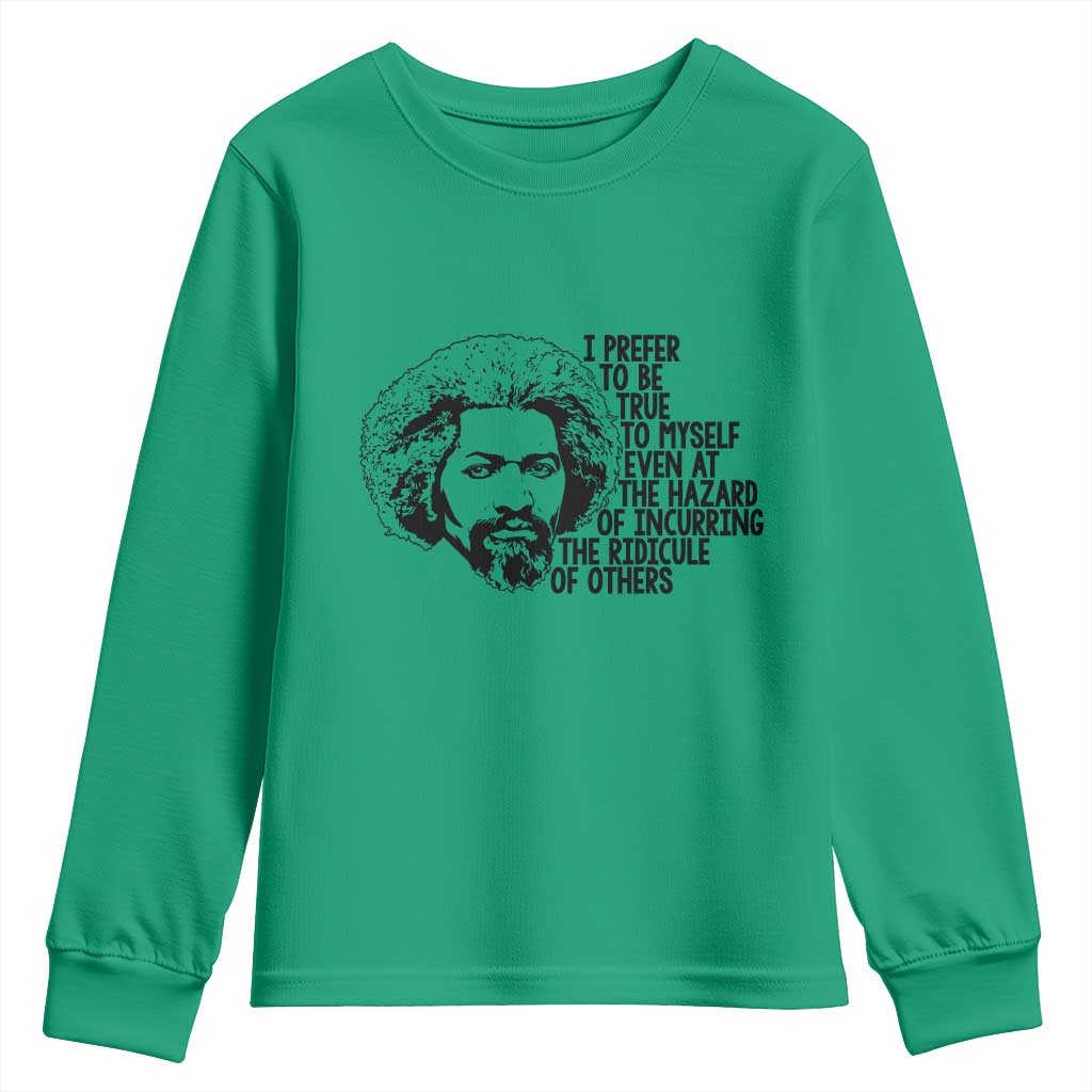 Frederick Douglass Pride Quote Youth Sweatshirt - Wonder Print Shop