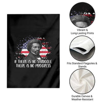 Frederick Douglass American Flag Garden Flag Is There Is No Struggle There Is No Progress - Wonder Print Shop
