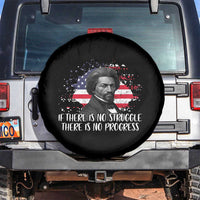 Frederick Douglass American Flag Spare Tire Cover Is There Is No Struggle There Is No Progress - Wonder Print Shop