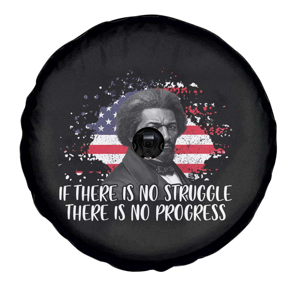 Frederick Douglass American Flag Spare Tire Cover Is There Is No Struggle There Is No Progress - Wonder Print Shop