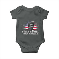 Frederick Douglass American Flag Baby Onesie Is There Is No Struggle There Is No Progress - Wonder Print Shop