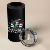 Frederick Douglass American Flag 4 in 1 Can Cooler Tumbler Is There Is No Struggle There Is No Progress - Wonder Print Shop