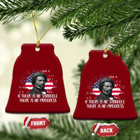 Frederick Douglass American Flag Ceramic Ornament Is There Is No Struggle There Is No Progress - Wonder Print Shop