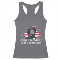 Frederick Douglass American Flag Racerback Tank Top Is There Is No Struggle There Is No Progress - Wonder Print Shop