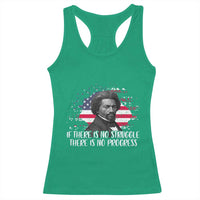 Frederick Douglass American Flag Racerback Tank Top Is There Is No Struggle There Is No Progress - Wonder Print Shop