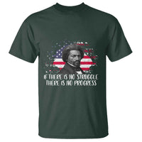 Frederick Douglass American Flag T Shirt Is There Is No Struggle There Is No Progress - Wonder Print Shop