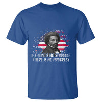 Frederick Douglass American Flag T Shirt Is There Is No Struggle There Is No Progress - Wonder Print Shop