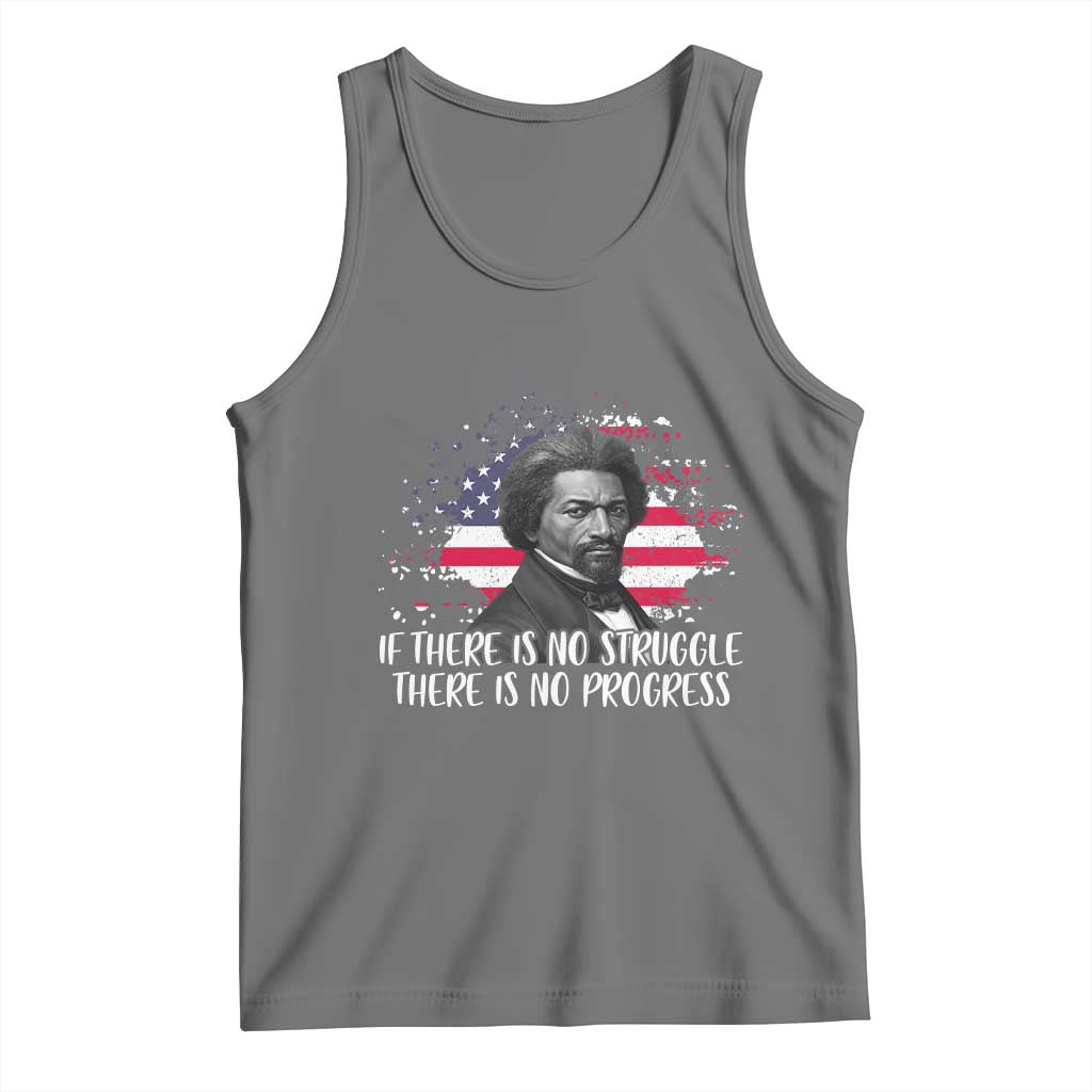 Frederick Douglass American Flag Tank Top Is There Is No Struggle There Is No Progress - Wonder Print Shop