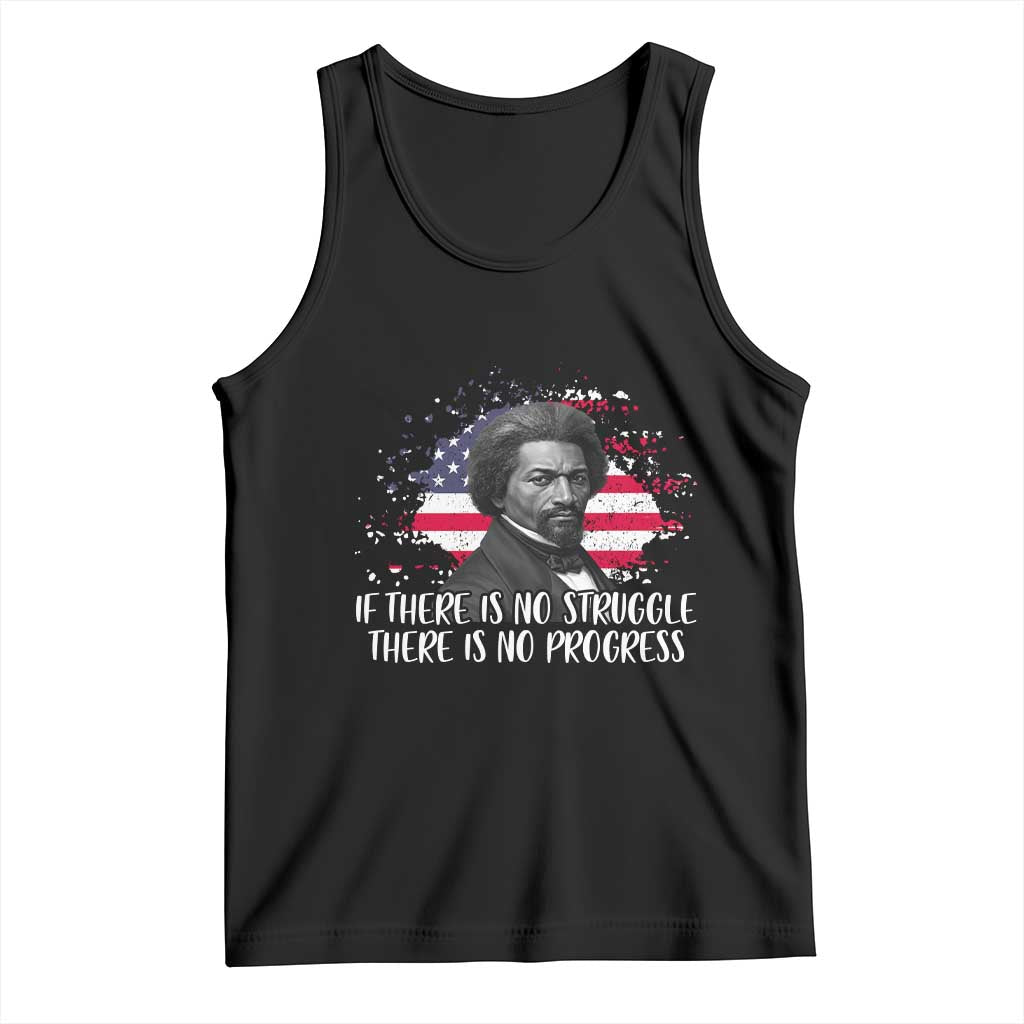 Frederick Douglass American Flag Tank Top Is There Is No Struggle There Is No Progress - Wonder Print Shop