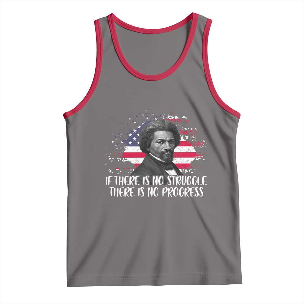 Frederick Douglass American Flag Tank Top Is There Is No Struggle There Is No Progress - Wonder Print Shop