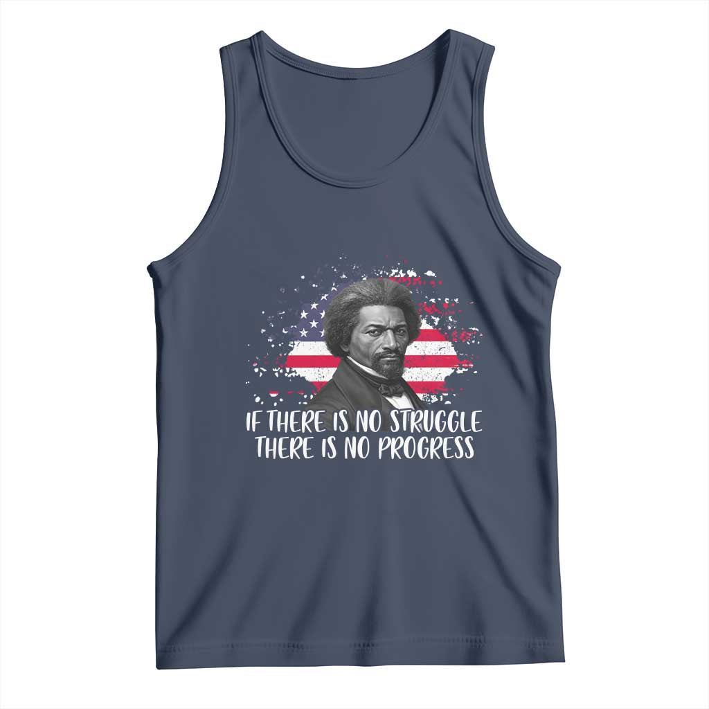 Frederick Douglass American Flag Tank Top Is There Is No Struggle There Is No Progress - Wonder Print Shop