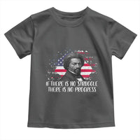 Frederick Douglass American Flag Toddler T Shirt Is There Is No Struggle There Is No Progress - Wonder Print Shop