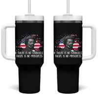Frederick Douglass American Flag Tumbler With Handle Is There Is No Struggle There Is No Progress - Wonder Print Shop