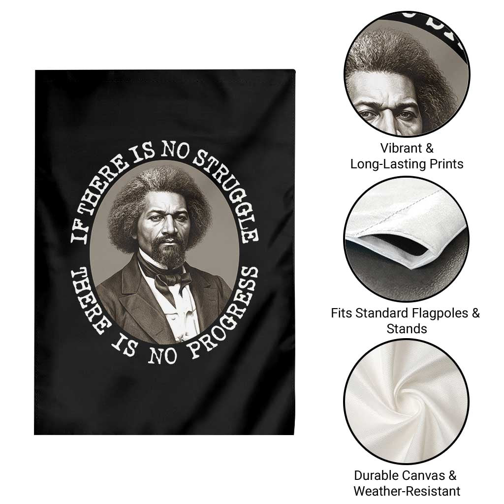 Frederick Douglass Pride Quote Garden Flag Is There Is No Struggle There Is No Progress - Wonder Print Shop