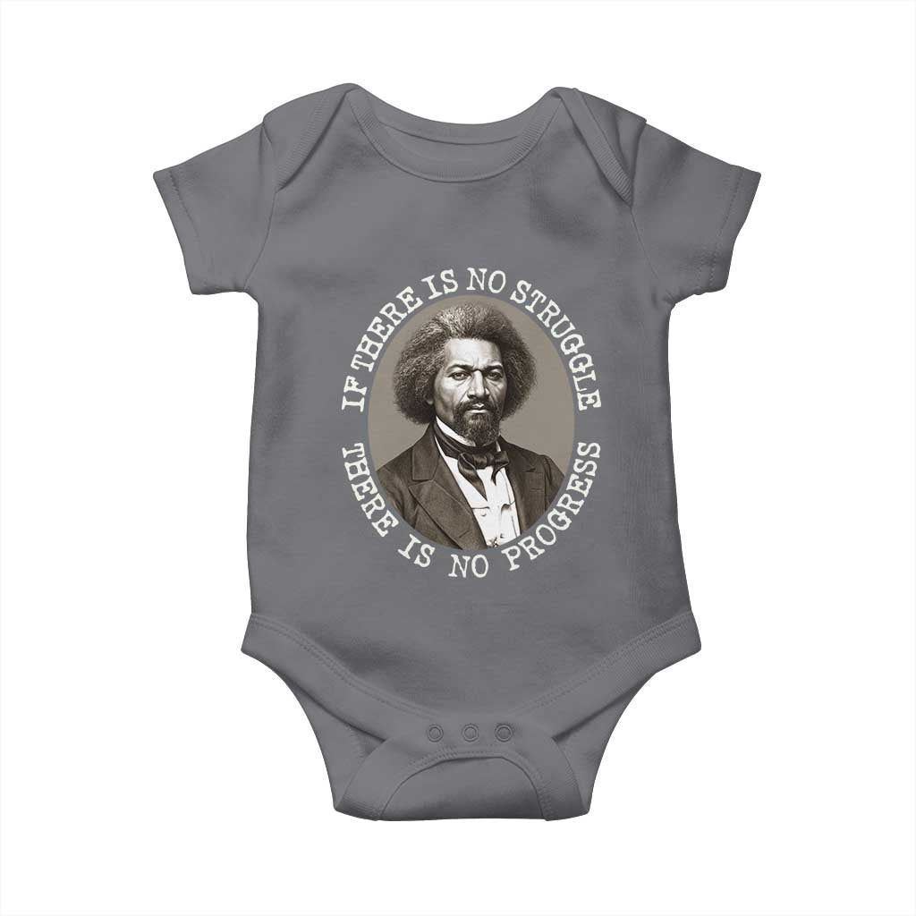 Frederick Douglass Pride Quote Baby Onesie Is There Is No Struggle There Is No Progress - Wonder Print Shop