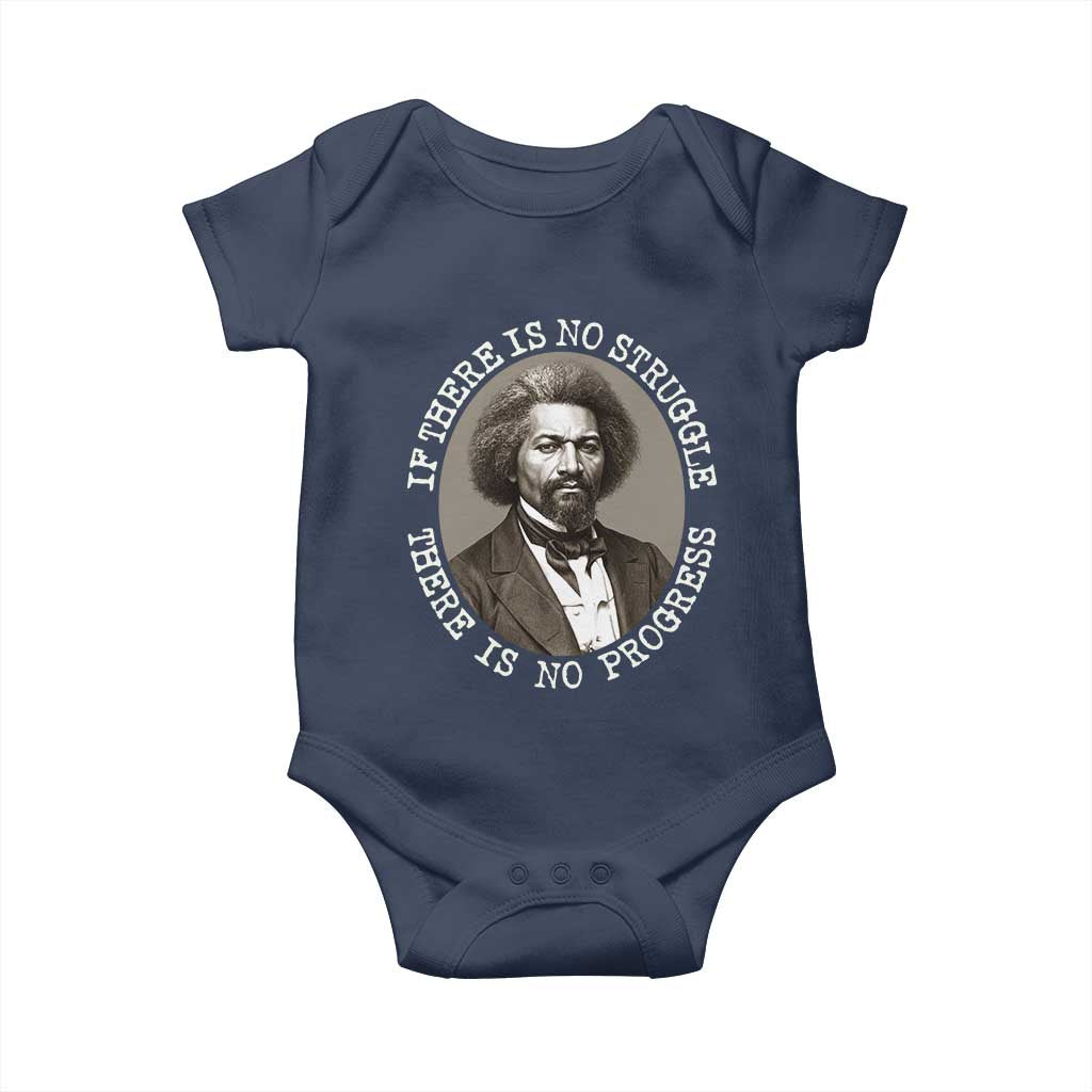 Frederick Douglass Pride Quote Baby Onesie Is There Is No Struggle There Is No Progress - Wonder Print Shop