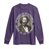 Frederick Douglass Pride Quote Long Sleeve Shirt Is There Is No Struggle There Is No Progress - Wonder Print Shop