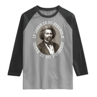 Frederick Douglass Pride Quote Raglan Shirt Is There Is No Struggle There Is No Progress - Wonder Print Shop