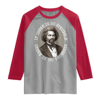 Frederick Douglass Pride Quote Raglan Shirt Is There Is No Struggle There Is No Progress - Wonder Print Shop