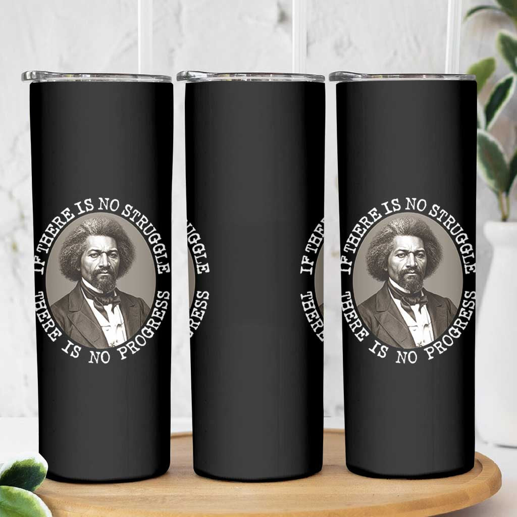 Frederick Douglass Pride Quote Skinny Tumbler Is There Is No Struggle There Is No Progress - Wonder Print Shop