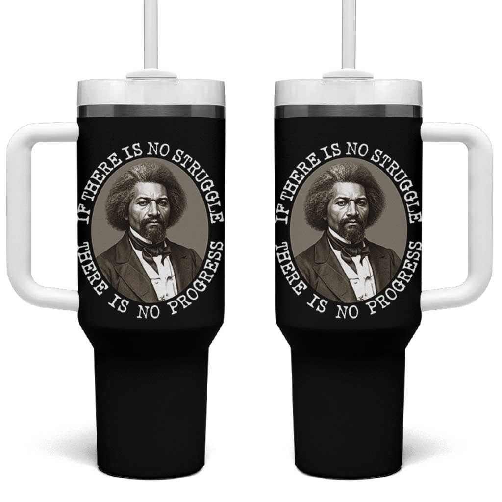 Frederick Douglass Pride Quote Tumbler With Handle Is There Is No Struggle There Is No Progress - Wonder Print Shop