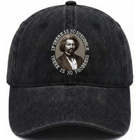 Frederick Douglass Pride Quote Washed Cotton Baseball Cap Is There Is No Struggle There Is No Progress