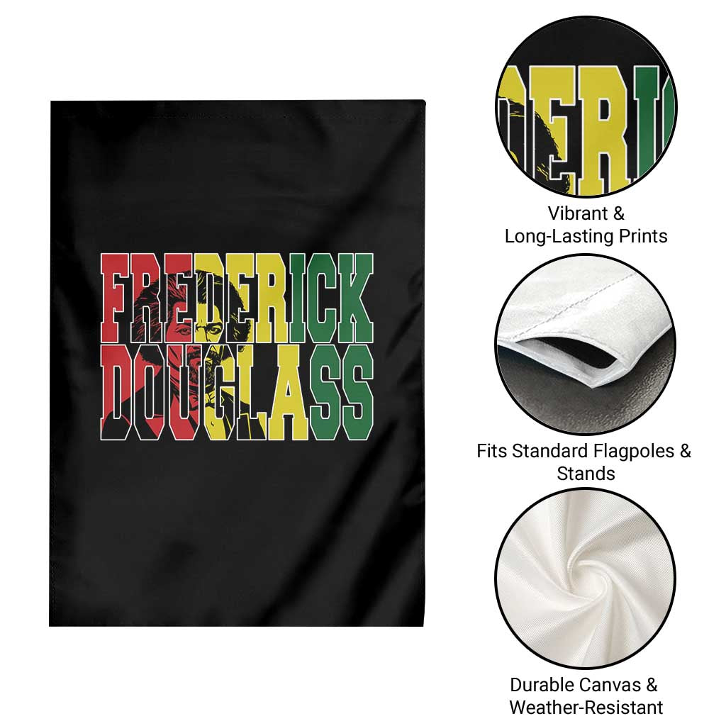 Frederick Douglass Garden Flag Pan African Flag Black History Month - Wonder Print Shop