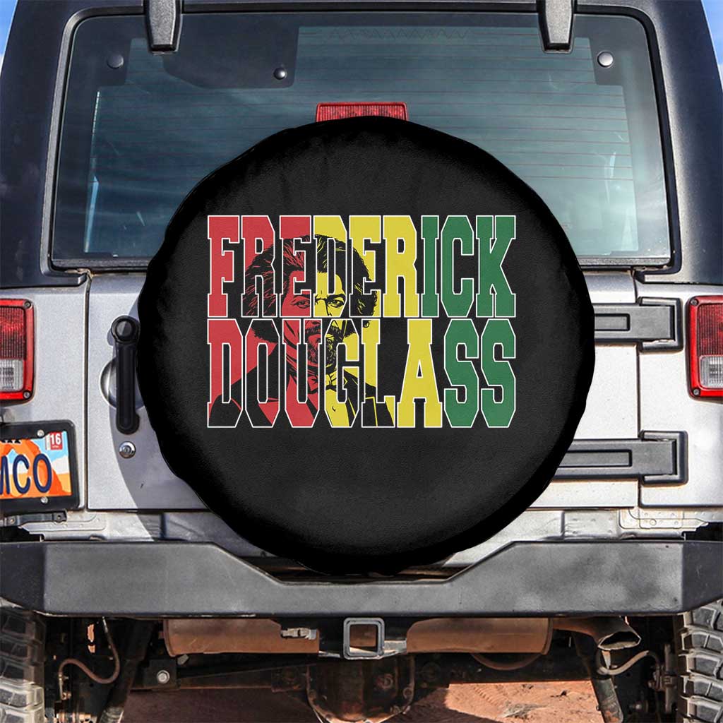 Frederick Douglass Spare Tire Cover Pan African Flag Black History Month - Wonder Print Shop