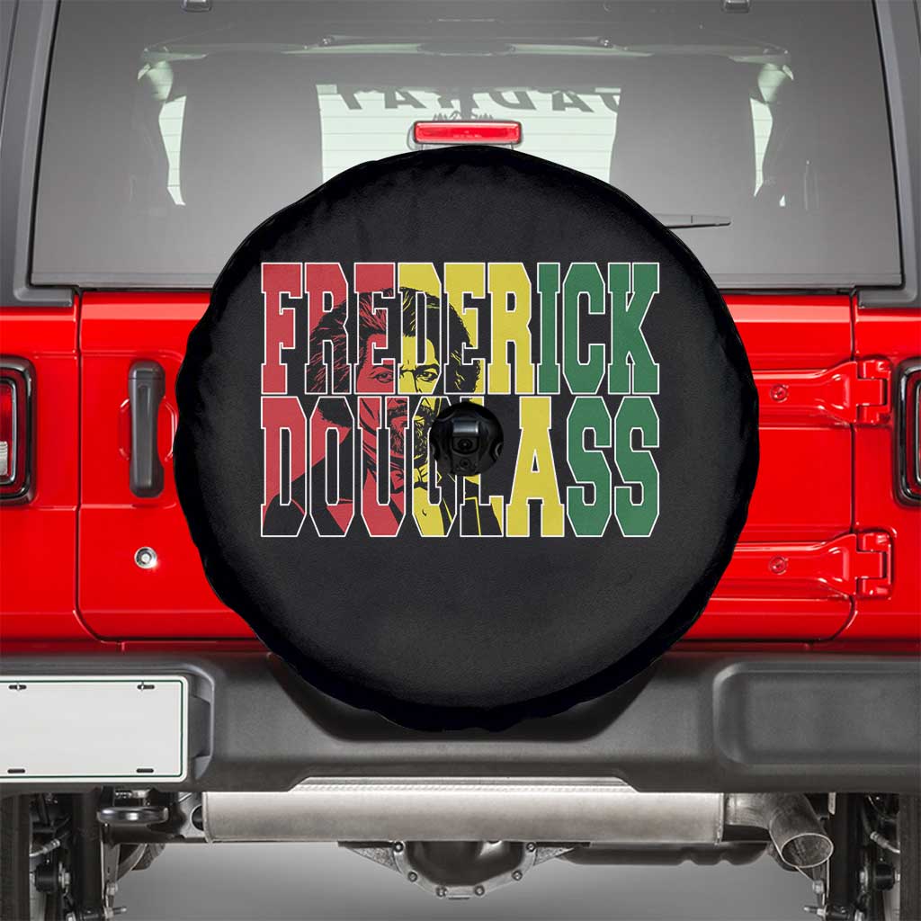 Frederick Douglass Spare Tire Cover Pan African Flag Black History Month - Wonder Print Shop