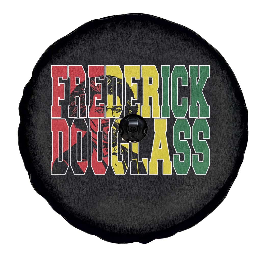 Frederick Douglass Spare Tire Cover Pan African Flag Black History Month - Wonder Print Shop