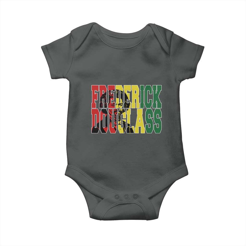 Frederick Douglass Baby Onesie Pan African Flag Black History Month - Wonder Print Shop