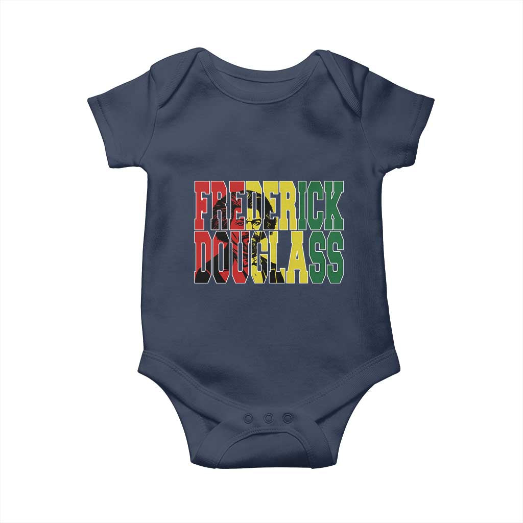 Frederick Douglass Baby Onesie Pan African Flag Black History Month - Wonder Print Shop