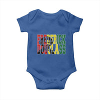 Frederick Douglass Baby Onesie Pan African Flag Black History Month - Wonder Print Shop