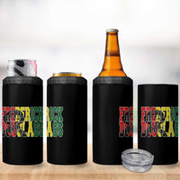 Frederick Douglass 4 in 1 Can Cooler Tumbler Pan African Flag Black History Month - Wonder Print Shop