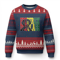 Frederick Douglass Ugly Christmas Sweater Pan African Flag Black History Month - Wonder Print Shop