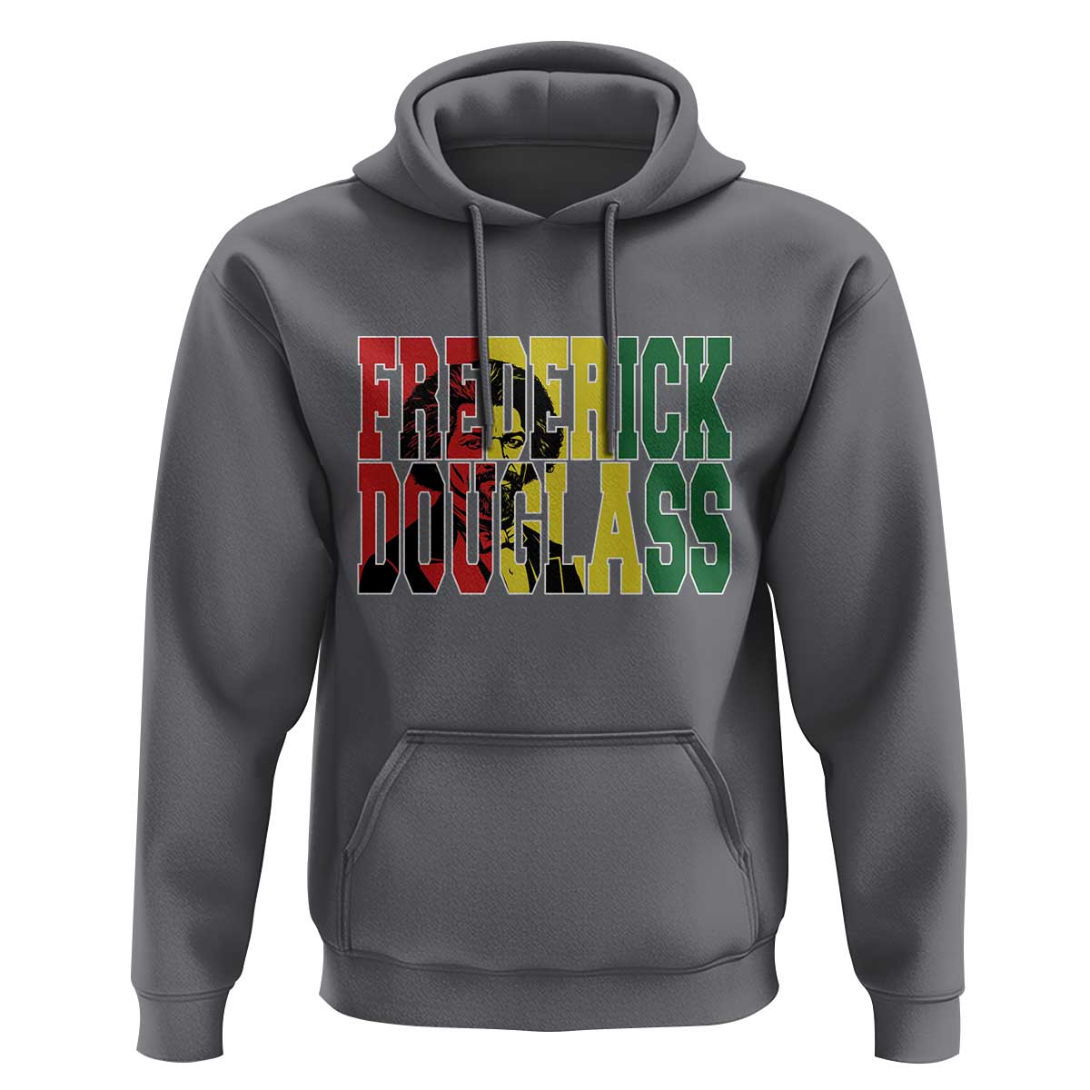 Frederick Douglass Hoodie Pan African Flag Black History Month - Wonder Print Shop