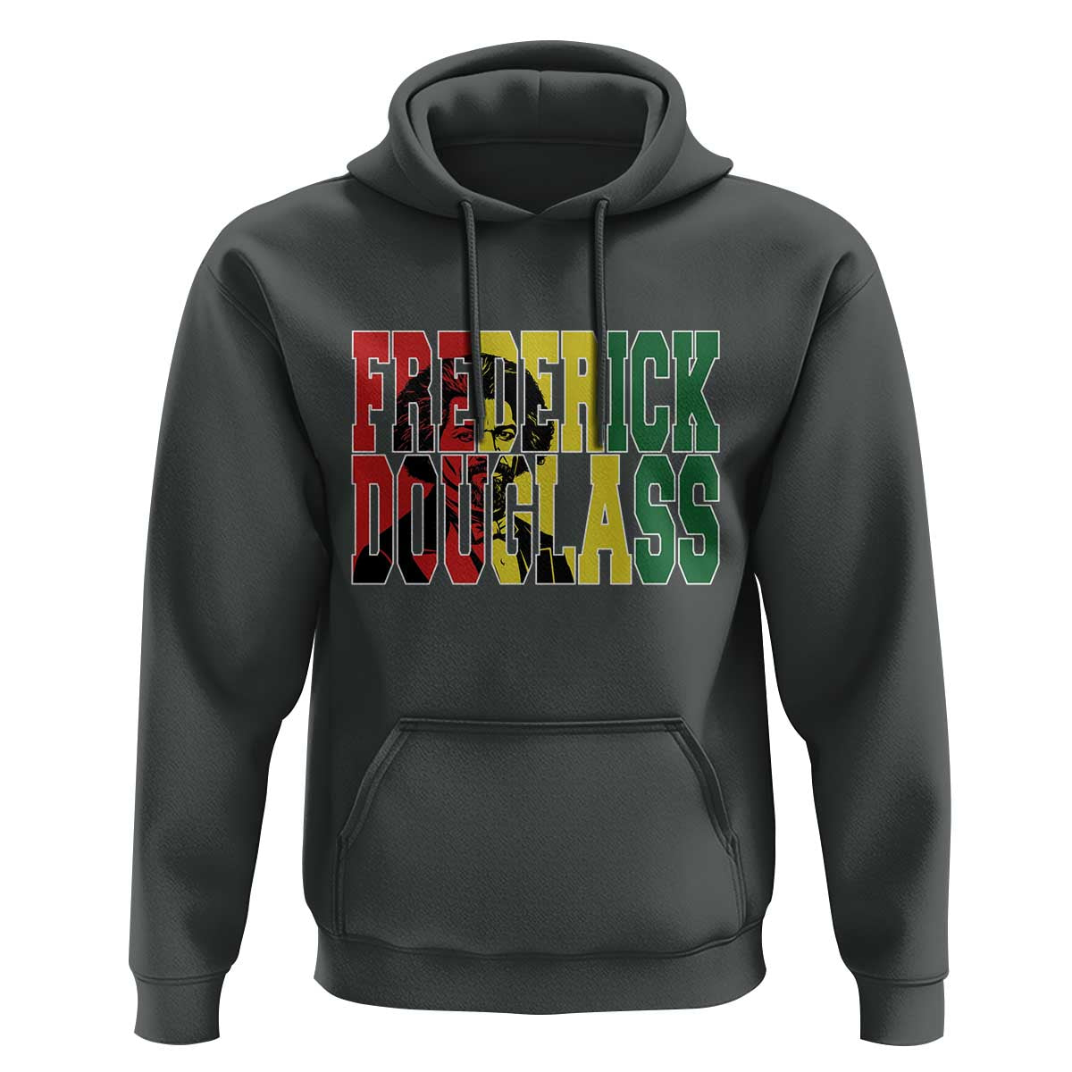 Frederick Douglass Hoodie Pan African Flag Black History Month - Wonder Print Shop
