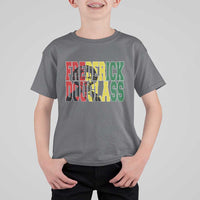 Frederick Douglass T Shirt For Kid Pan African Flag Black History Month - Wonder Print Shop