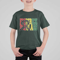 Frederick Douglass T Shirt For Kid Pan African Flag Black History Month - Wonder Print Shop