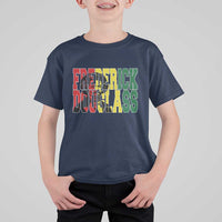 Frederick Douglass T Shirt For Kid Pan African Flag Black History Month - Wonder Print Shop