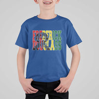 Frederick Douglass T Shirt For Kid Pan African Flag Black History Month - Wonder Print Shop