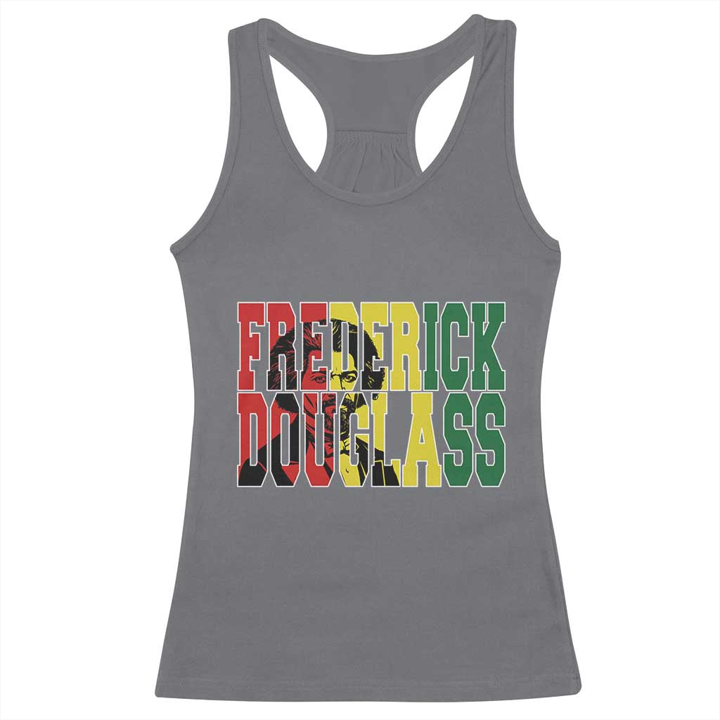 Frederick Douglass Racerback Tank Top Pan African Flag Black History Month - Wonder Print Shop