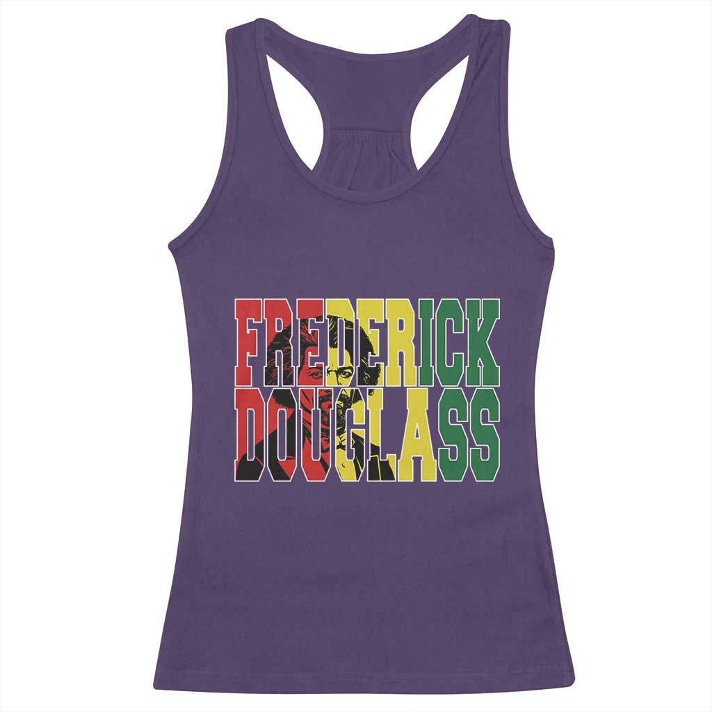 Frederick Douglass Racerback Tank Top Pan African Flag Black History Month - Wonder Print Shop
