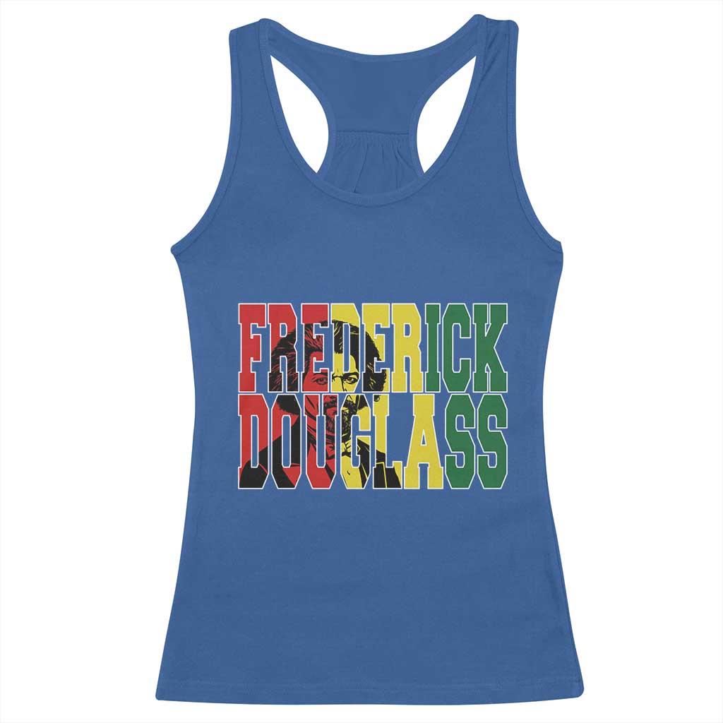 Frederick Douglass Racerback Tank Top Pan African Flag Black History Month - Wonder Print Shop