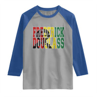 Frederick Douglass Raglan Shirt Pan African Flag Black History Month - Wonder Print Shop