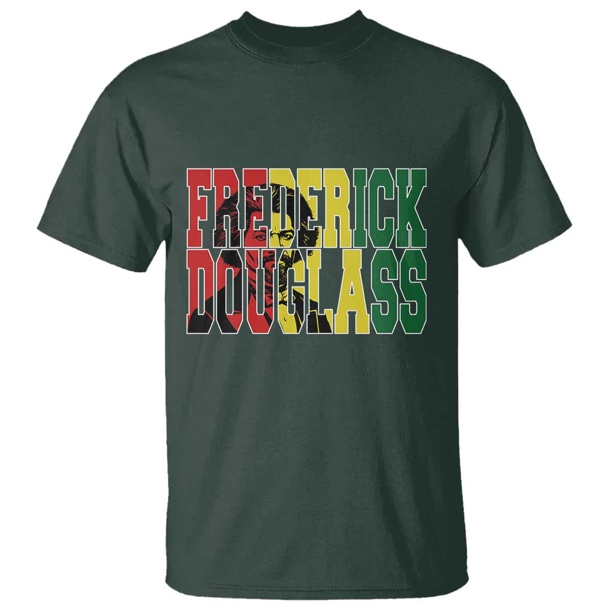 Frederick Douglass T Shirt Pan African Flag Black History Month - Wonder Print Shop