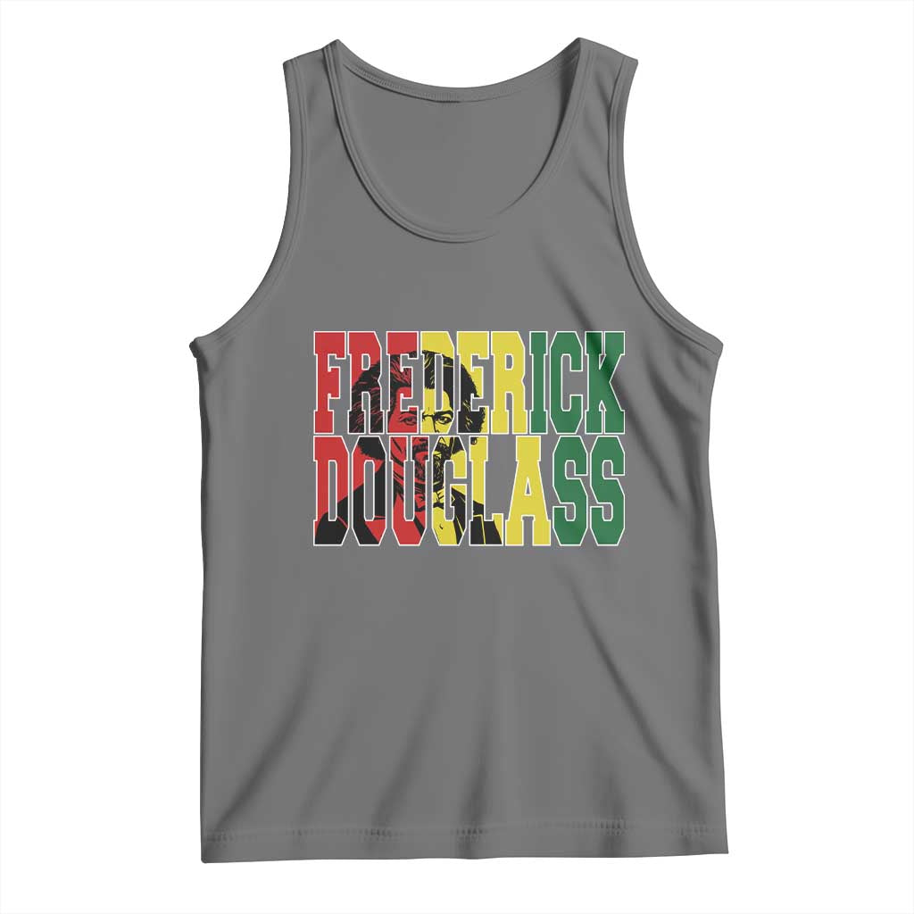 Frederick Douglass Tank Top Pan African Flag Black History Month - Wonder Print Shop